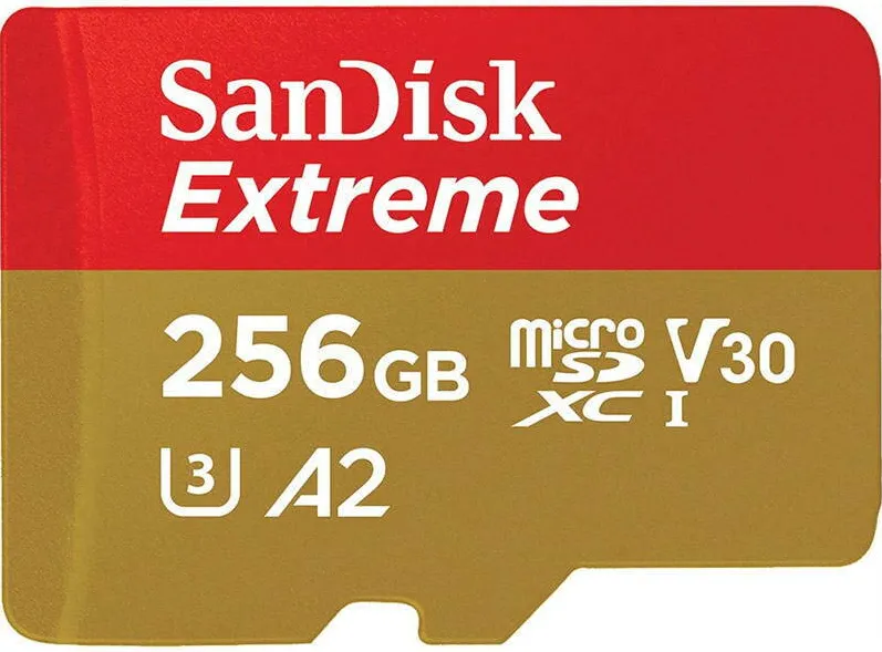 Card de Memorie SanDisk Extreme microSDXC 256GB A2 C10 V30 UHS-I U3