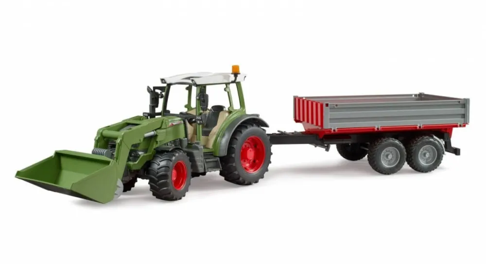 Masinuta BRUDER Fendt Vario 211 tractor with front loader and tipper
