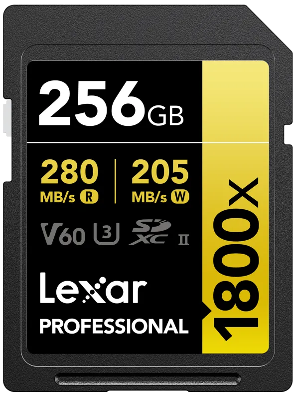 Card de Memorie Lexar 256GB SDXC Pro 1800x U3 UHS-II (V60)