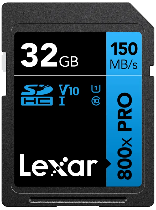 Card de Memorie Lexar SDHC 800x Pro UHS-I cards, C10 (V10) U1, R150, 32GB
