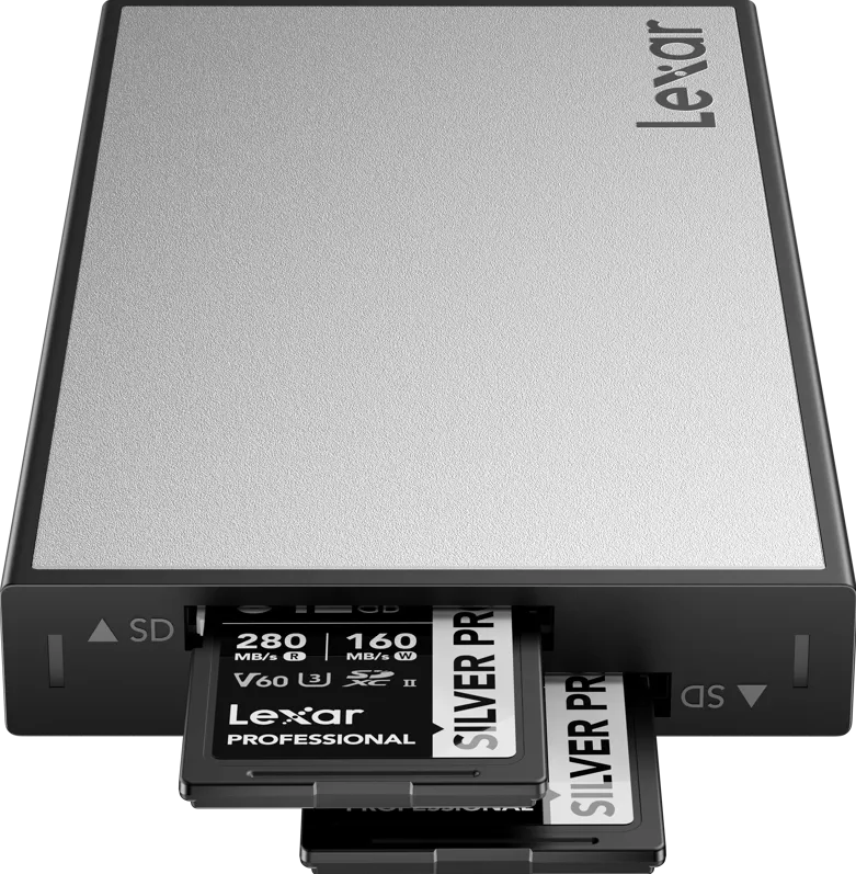 Card Reader Lexar Professional Workflow USB 3.2 Gen2 Reader, UHS-II, support Dual slot SD