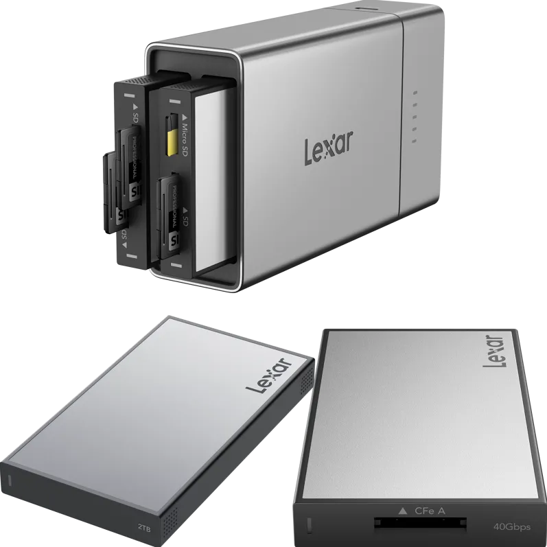 Docking Station Lexar Professional Workflow Go I with CFexpress 4.0 Type A reader and 2TB SSD