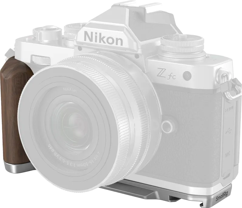 Maner in L din lemn SmallRig 4803 pentru Nikon Z fc argintiu