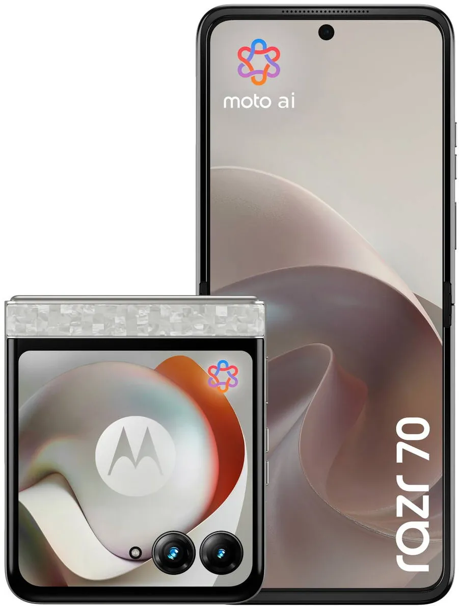 Smartphone MOTOROLA razr 70, 256GB, 8GB RAM, 5G, PANTONE Bright alb