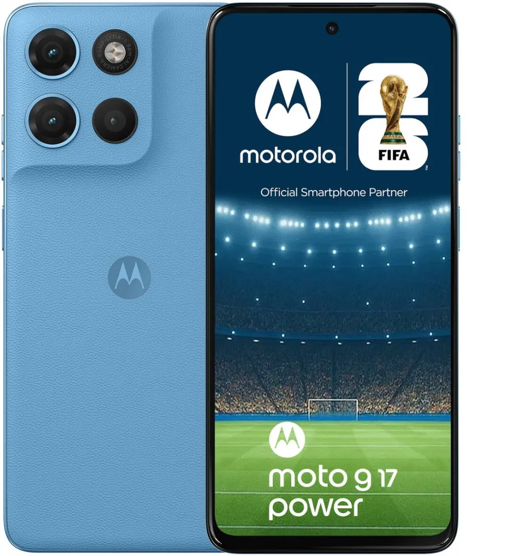 Smartphone MOTOROLA G17 Power, 256GB, 8GB RAM, 6000 mAh Pantone Alaskan Blue