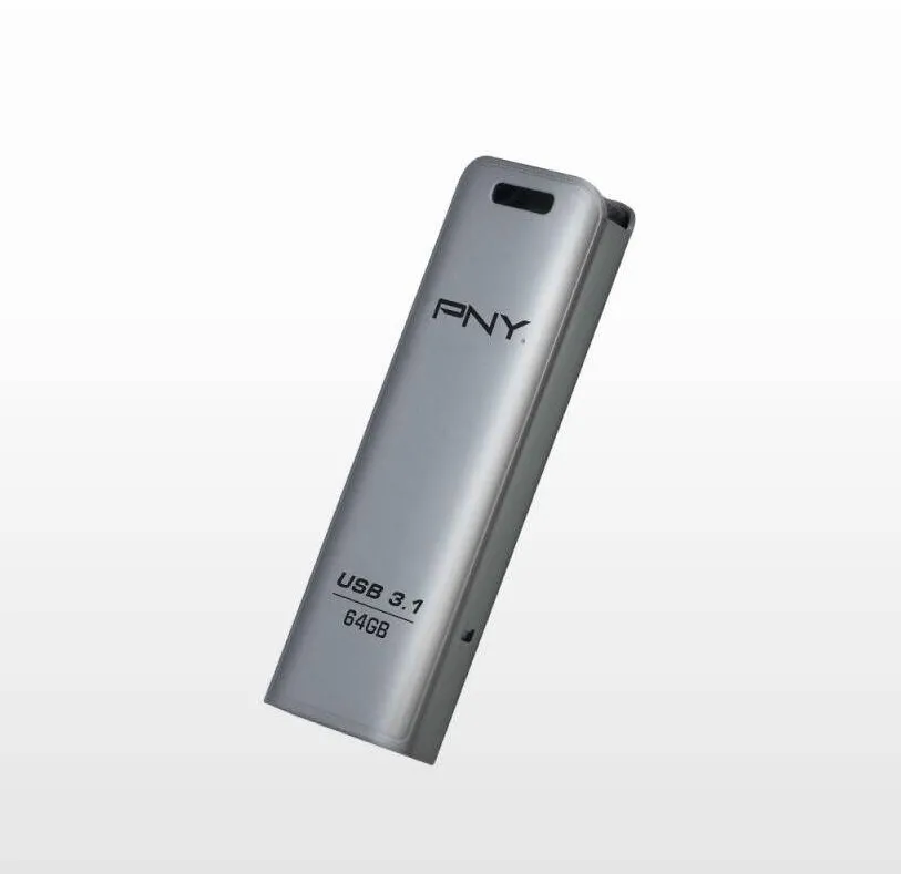 Memorie USB PNY Elite Steel 3.1 64GB, Citire 80MB/S, Scriere 20MB