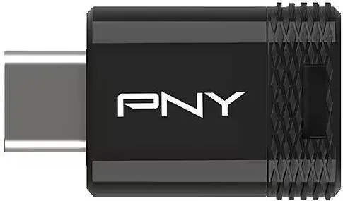 Memorie USB PNY 64GB Elite-X Fit Pendrive, conector USB Type-C, USB 3.2, viteza de citire de 200MB/s si scriere de 100MB/s, negru