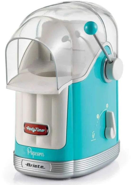 Ariete Aparat de popcorn Ariete 2958/01, albastru/alb, 600g, 1100W, 270x305mm