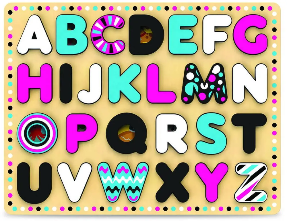 Jucarie Educationala KIDS HITS PLACA DE SORTARE ABC, JUCARIE LEMN
