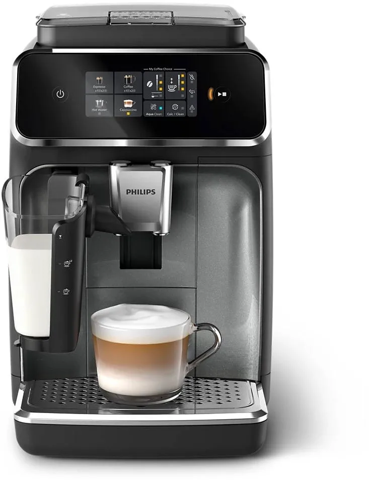 Espressor Philips automat EP2339/40, sistem LatteGo, 3 bauturi, 15 bar, ecran tactil, Negru