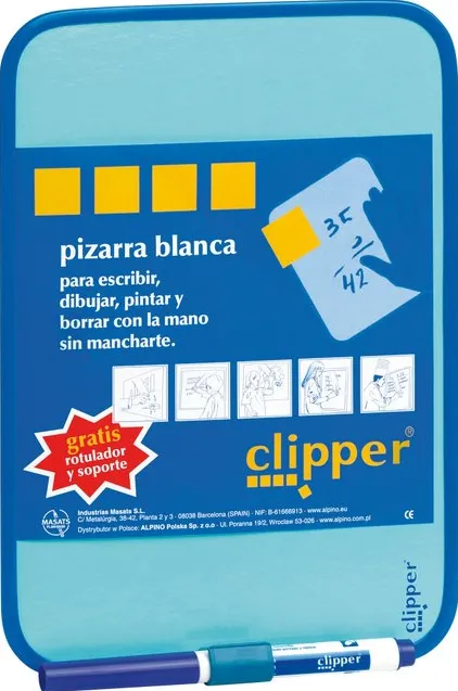 Alpino Tablita pentru scris 44 x 55 cm + marker, Clipper - alba