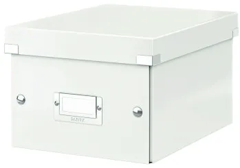 Leitz Cutie arhivare 216 x 160 x 282 mm, Leitz Click Store, carton laminat - alb