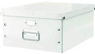 Leitz Cutie arhivare 369 x 200 x 484 mm, Leitz Click Store, carton laminat - alb