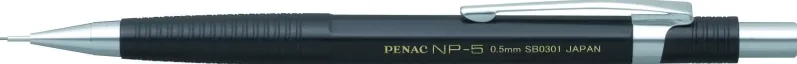 Penac Creion mecanic profesional Penac NP-5, 0.5mm, con metalic cu varf cilindric fix - corp negru