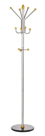 Alco Cuier metalic argintiu cu accesorii din lemn, 185/40cm, Alco