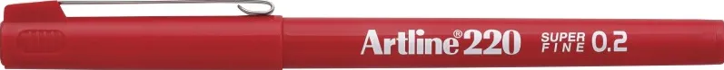 Artline Liner Artline 220, varf fetru 0.2mm - rosu