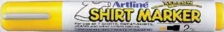 Artline T-Shirt marker Artline, corp plastic, varf rotund 2.0mm - galben