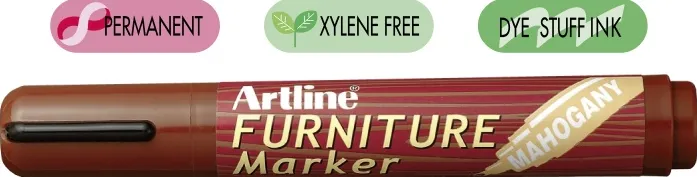 Artline Marker Artline 95, pentru mobilier din lemn (retusuri), corp plastic, varf tesit 2.0-5.0mm - mahon