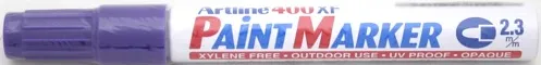 Artline Marker cu vopsea Artline 400XF, corp metalic, varf rotund 2.3mm - violet