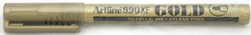 Artline Marker cu vopsea Artline 900XF, corp metalic, varf rotund 2.3mm - auriu