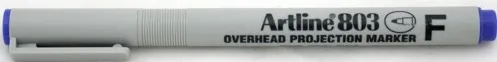Artline Marker OHP non-permanent Artline 803, varf fin - 0.5mm - albastru