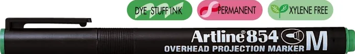 Artline Marker OHP permanent Artline 854, varf mediu - 1.0mm - verde