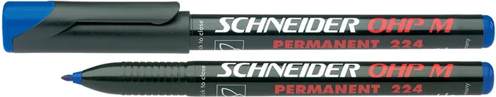 Schneider Universal permanent marker Schneider Maxx 224 M, varf 1mm - albastru