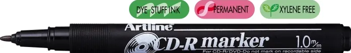 Artline CD/DVD-marker Artline 883, corp plastic, varf rotund 0.5mm - negru