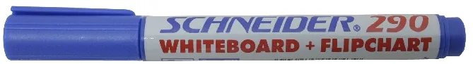 Schneider Marker Schneider Maxx 290, pentru tabla de scris+flipchart, varf rotund 2-3mm - albastru