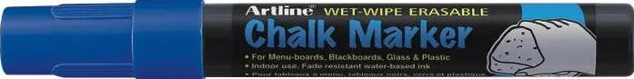 Artline Marker cu creta Artline, pentru table de scris, varf 4.0mm - albastru