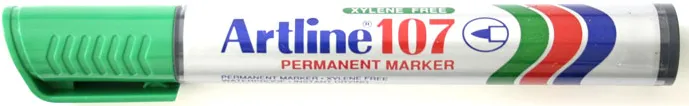 Artline Permanent marker Artline 107, corp plastic, varf rotund 1.5mm - verde