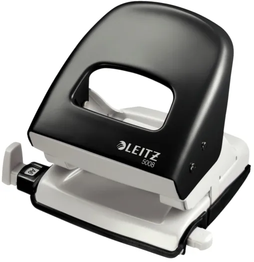 Leitz Perforator metalic, 30 coli, LEITZ 5008 - negru