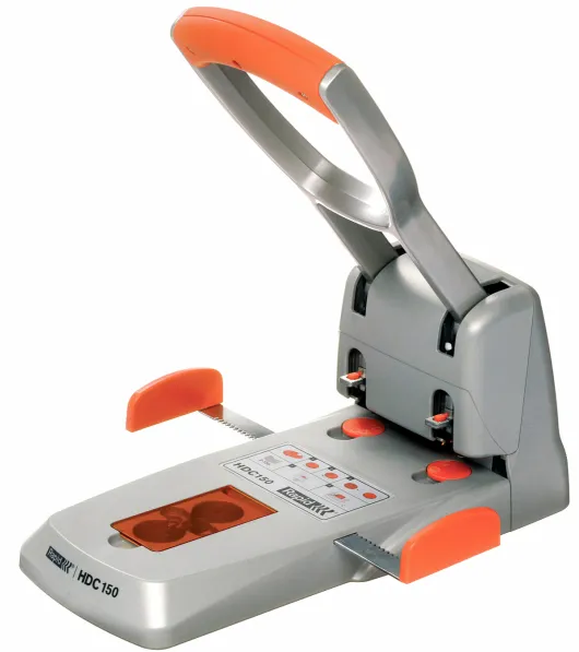 Rapid Perforator metalic, 150 coli, RAPID Supreme HDC 150/2 - argintiu/portocaliu