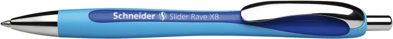 Schneider Pix Schneider Slider Rave XB, rubber grip, accesorii metalice - scriere albastra