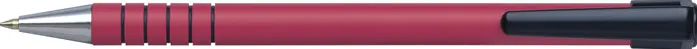 Penac Pix Penac RB-085B, rubber grip, 0.7mm, varf metalic, corp rosu - scriere rosie