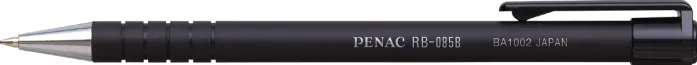 Penac Pix Penac RB-085B, rubber grip, 0.7mm, varf metalic, corp negru - scriere neagra