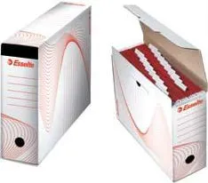 Esselte Cutie arhivare din carton, pentru 10 dosare suspendabile, Esselte - alb