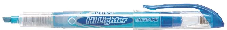 Penac Textmarker cu cerneala Penac Liqliner, varf 1-4 mm - albastru
