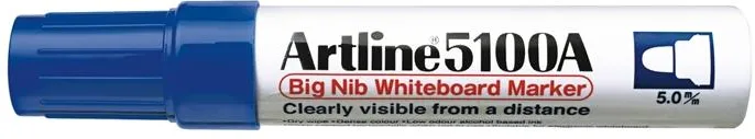 Artline Marker pentru tabla de scris ARTLINE 5100A, corp metalic, varf rotund 5.0mm - albastru