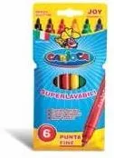 Carioca super lavabila, varf subtire 2.6mm, 6 culori/cutie, CARIOCA Joy