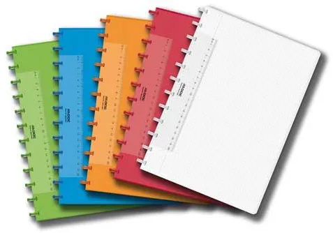 Aurora Caiet A4, 72 file - 90g/mp, coperta PP transparent color, AURORA Adoc - matematica