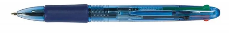Q-CONNECT Pix cu 4 culori, varf 1.0 mm, rubber grip, Q-Connect - (N, A, R, V) - culori asortate