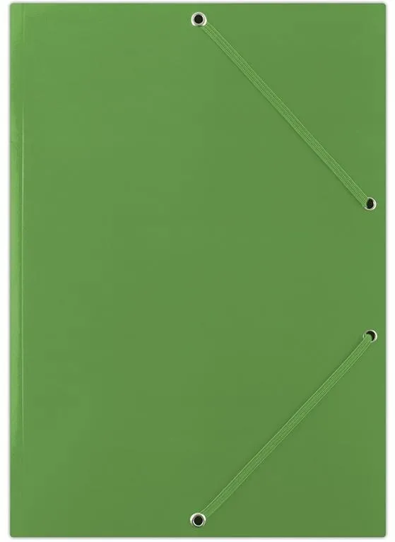 DONAU Mapa din carton plastifiat, cu elastic pe colturi, 400gsm, DONAU - verde