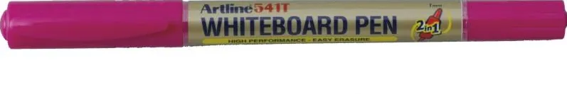 Artline Marker pentru tabla de scris ARTLINE 541T, doua capete - varfuri rotunde 0.4mm/1.0mm - roz