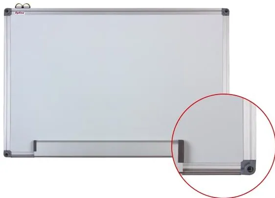 Sisteme afisare Optima Tabla alba magnetica cu rama din aluminiu, 100 x 150 cm, Optima