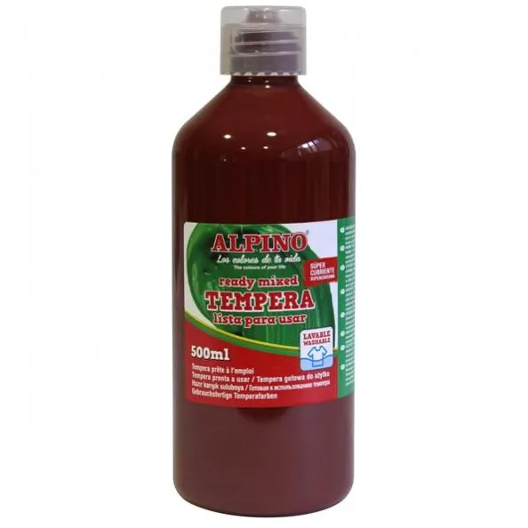 Alpino Tempera lavabila, 500ml, Alpino - maro