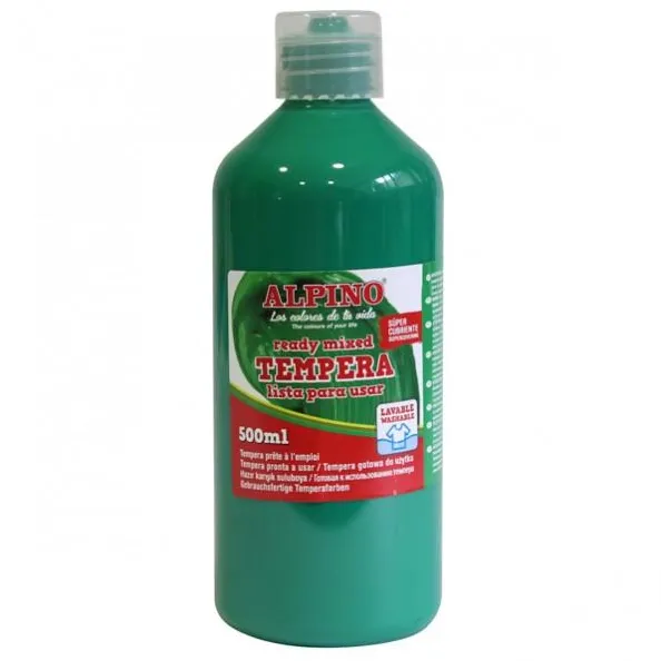 Alpino Tempera lavabila, 500ml, Alpino - verde inchis