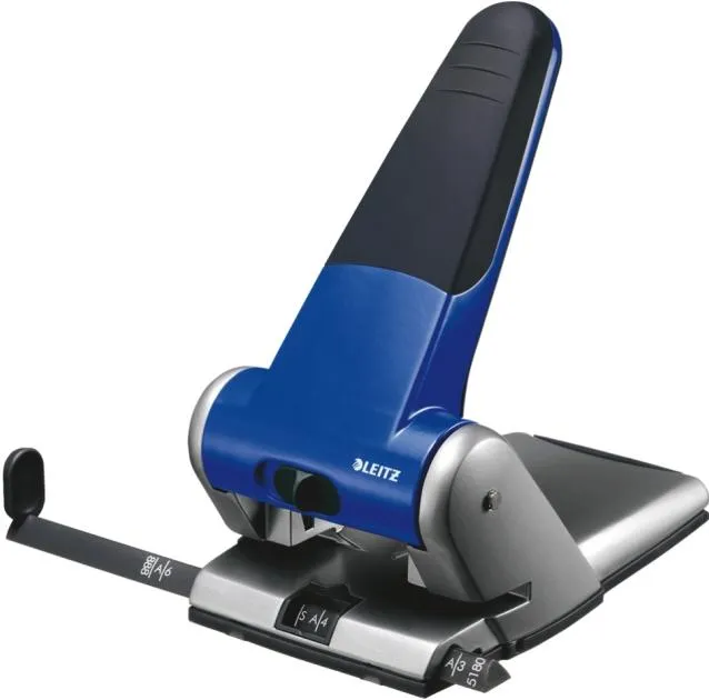 Leitz Perforator metalic, 65 coli, LEITZ 5180 - albastru