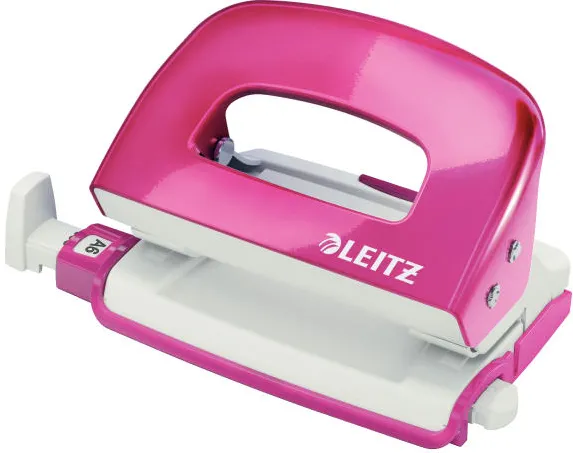 Leitz Perforator LEITZ Mini 5060, 10 coli - roz metalizat