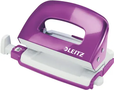 Leitz Perforator LEITZ Mini 5060, 10 coli - mov metalizat